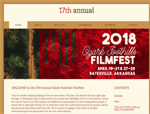 Tablet Screenshot of ozarkfoothillsfilmfest.org